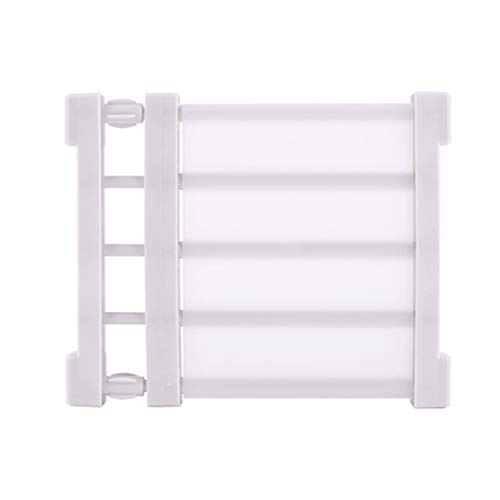 Pinji Estante Ajustable Antideslizante de Buena Hechura Blanco S