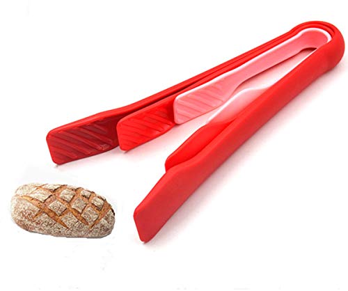 Pinzas de Cocina, Pinzas de Pan Comida Pinzas Aalimentos de Alta Calidad Grado Alimenticio Resistente al calor, Apto para Uso Alimentario, Práctico Utensilio de Cocina - 3 Piezas