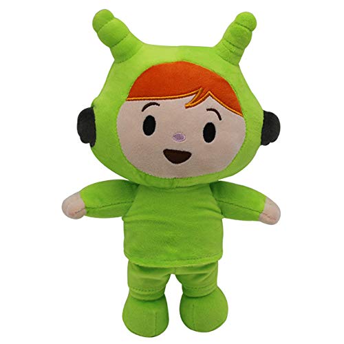 POCOYO Peluche Pocoyo Loula Elly Pato 6pcs Set Muñeca Peluches Figura Suave Anime Colección Juguete Peluche Suave Figura Rellena Muñeca Juguete POCOYO Elly PATO LOULA SLEEPY BIRD Chica (4pcs Set)