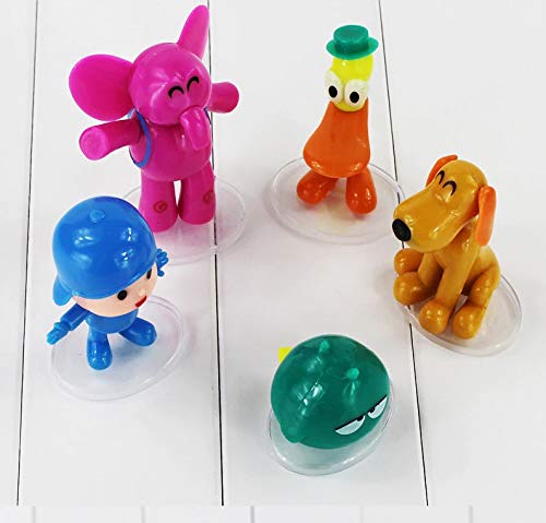 Pocoyo PVC Set 5 Personajes: Pocoyo Loula Elly Ronfotto Pato