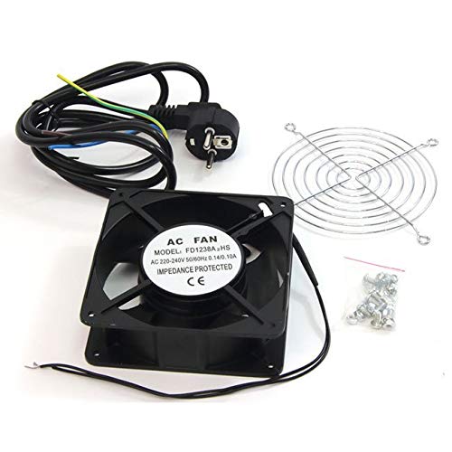 powergreen RAC-00002-ST - Ventilador para Armario Rack, 12 cm