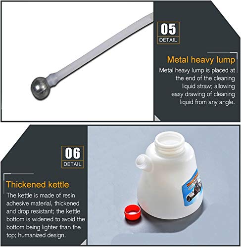 QIBIN Arandela del Coche Pistola de Espuma, de Alta presión de Apoyo de la Herramienta de Limpieza de Coches Pistola de Limpieza Kit de Lavado de Coches