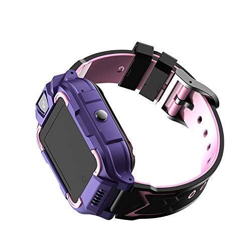 QINQI Reloj Inteligente para Niños 4G WiFi GPS Lbs Tracker Sos Llamada de Emergencia Video Chat Niños Relojes Inteligentes Ip67 Podómetro de Alarma Impermeable para Niños Niñas