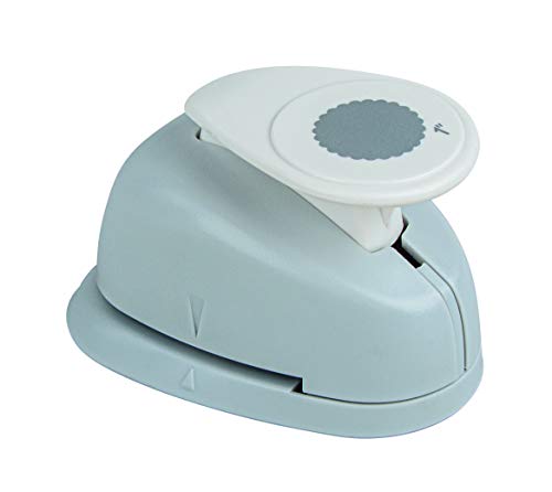 RAYHER 8964000 Redonda para Perforadora de Papel Decorativo con Borde Festoneado de diámetro 2,54 cm