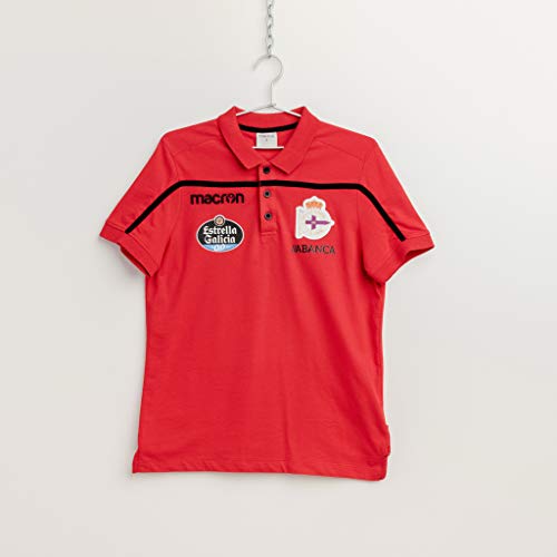 RC Deportivo Temporada 2018/19 Paseo, Polo, Unisex, Rojo, L