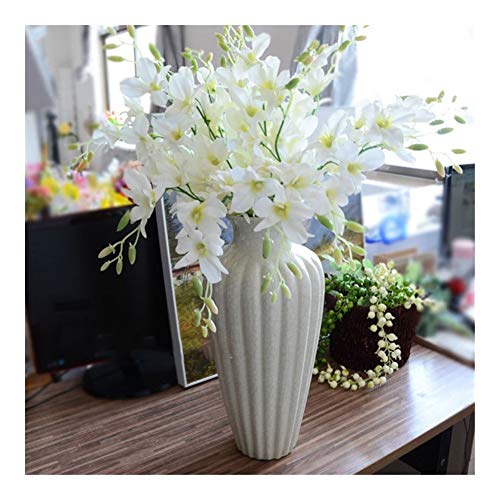 Realista 1PC artificial Flores de la orquídea Cattleya Branch seda mariposa de la flor de la orquídea for el hogar de bodas Mesa de comedor decoración falsificación flor natural ( Color : A14 2 )