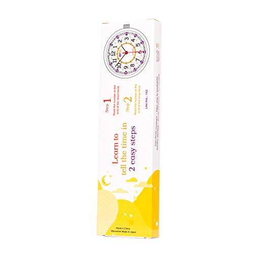 Reloj infantil EasyRead Time Teacher, hora digital en formato de 12 y 24 horas, colores del arco iris/correa azul marino