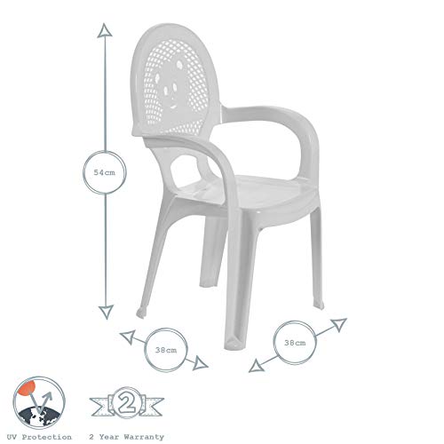 Resol niños Niños del jardín al aire libre silla de plástico - Red - Childs Muebles (1 silla)