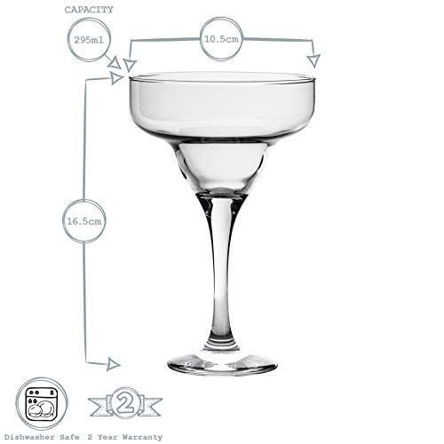 Rink Drink Copas para Margaritas - 295 ml - Pack de 6