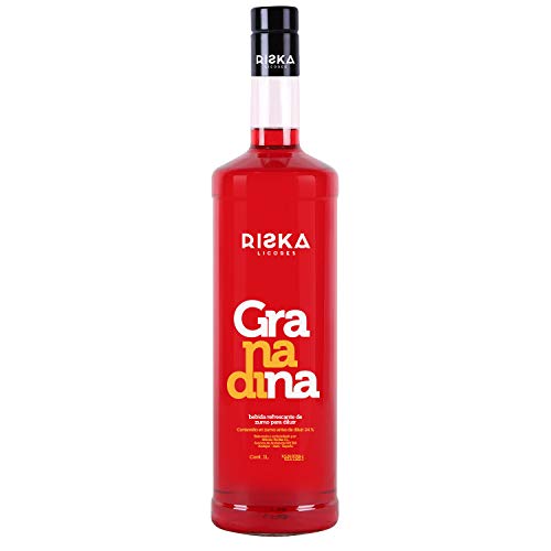RISKA - Granadina Licor Sin Alcohol 1 Litro