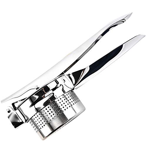 RISTARWH Exprimidor de Acero Inoxidable Prensa de Papas exprimidor Manual de Frutas puré de Papas triturador de melón y exprimidor de Frutas fácil de Limpiar y portátil