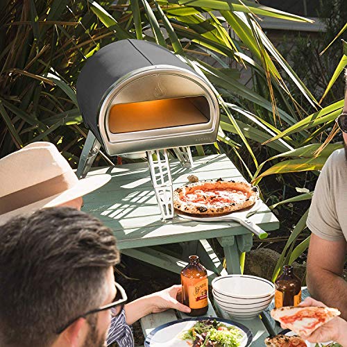 ROCCBOX Horno Portátil de Exteriories para Pizza - Calentado a Gas o a Leña, Doble Combustible, Horno de Exteriores para Pizza de Fuego y Piedra