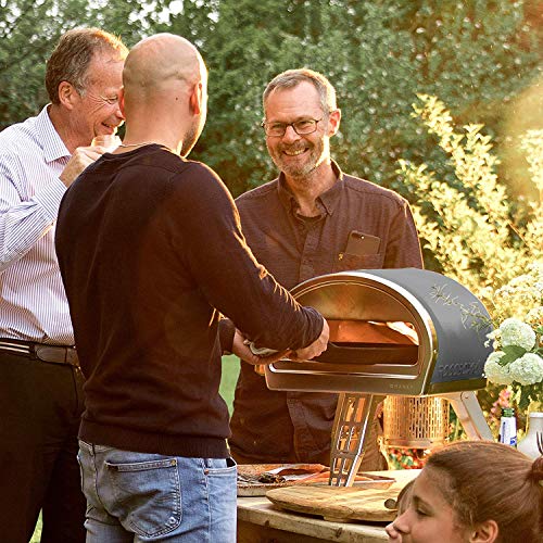 ROCCBOX Horno Portátil de Exteriories para Pizza - Calentado a Gas o a Leña, Doble Combustible, Horno de Exteriores para Pizza de Fuego y Piedra