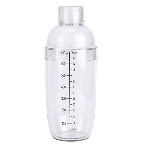 ROSEBEAR Coctelera Batidora de Jugos con Balanza Tetera de Leche Jugos Vino Vaso Plastico para Bar en Casa Hotel. (700 Ml)