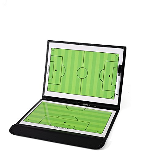 RoseFlower Carpeta Táctica de Futbol, Carpeta Pizarra Táctica de Entrenamiento Entrenador Magnéticas de Fútbol con Imanes, Lapiceros y Borrador (Tamaño: 53cm x 31cm)