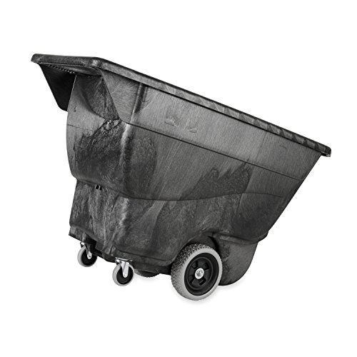 Rubbermaid - Carro tipo caja (polietileno, 204,12 Kg), color negro