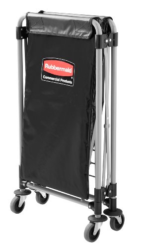Rubbermaid Commercial Products 1871643 Carro X Plegable, Plata, 150L, 51.6 cm x 61.3 cm x 83.9 cm
