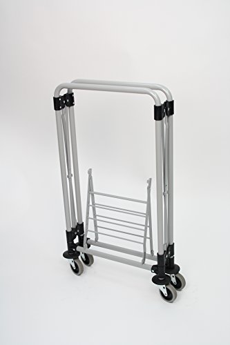 Rubbermaid Commercial Products 1871643 Carro X Plegable, Plata, 150L, 51.6 cm x 61.3 cm x 83.9 cm