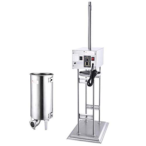 Salchicha eléctrica relleno Haciendo profesional caseras salchichas relleno 15L (33 libras) de carne de gran capacidad de acero inoxidable se pega máquinas con 4 embudos de llenado