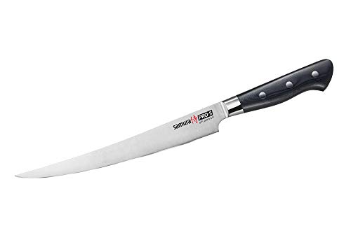 SAMURA PRO-S - Cuchillo fileteador (224 mm) Dureza 59 HRC