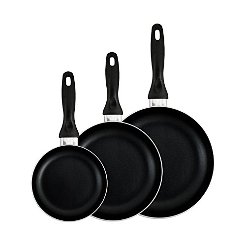 San Ignacio - Cocina- Batería 11 piezas: 4 cacerolas 4 tapas de vidrio y 3 sartenes 16/20/24, acero inoxidable, inducción