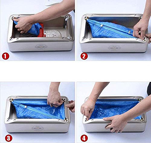 SEESEE.U Dispensador de cubierta de zapatos, máquina automática de cubierta de zapatos desechable original de plástico no tejido, máquina de película consumible (color : C) A