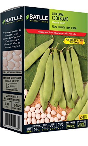 Semillas Leguminosas - Judía Enana Coco Blanc 250g - Batlle