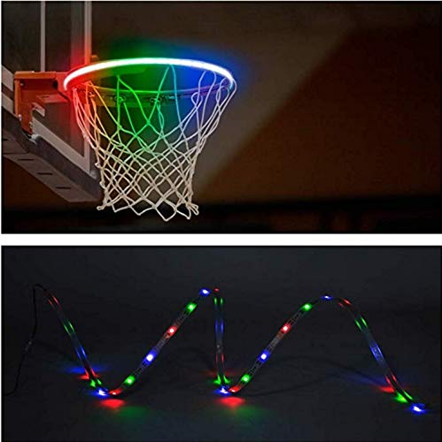 Sencilla Aro de baloncesto Lamer Luz, Noche de juegos infantil solar Fotografía Reproducción En la noche del LED Strip Lámpara de luz de hasta tirar al aro de baloncesto aro de niños Chucherías al air