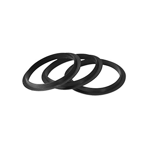 Set de 3 juntas de sellado universales, junta de repuesto, retén, junta de goma Ø 31/37 mm para tapones metálicos de juegos de desagüe a presión (válvula emergente) de lavabos