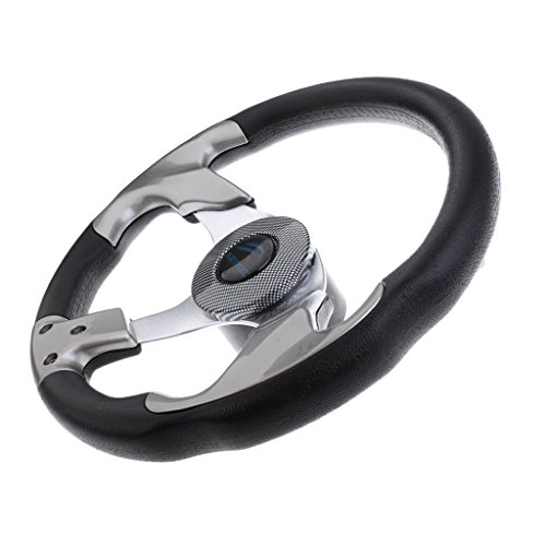 Shiwaki Universal 315mm 12.4 3 Spoke 3/4 Premium Marine Barco Deportivo Volante