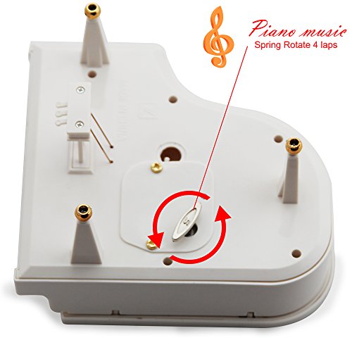 Sidiou Group Creativas del regalo del día Laputa Piano Muchachas de baile de San Valentín que giran la caja de música mecánica vendimia clásica preciosa muchacha de la bailarina Octava Musical Box