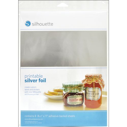Silhouette Media-SVR-ADH - Láminas imprimibles, Plateado