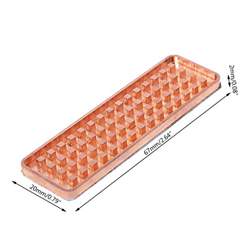 siwetg Copper NVME NGFF M.2 disipador de Calor 2280 SSD Placa de Metal conductividad térmica Silicona Ventilador de enfriamiento de oblea M2 disipador de Calor
