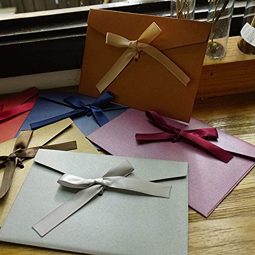 SLOSH 30 Sobres Vintage Kraft Regalo Invitacion Boda Felicitación Sobres De Tarjeta Visita Sobres Papel Kraft De Fiesta Cumpleaños Oficina Multicolor Retro Cinta