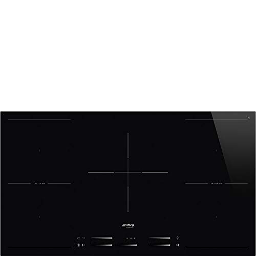 Smeg SI2M7953D hobs Integrado Con - Placa (Integrado, Con placa de inducción, Vidrio y cerámica, Negro, 3200 W, 21 cm)