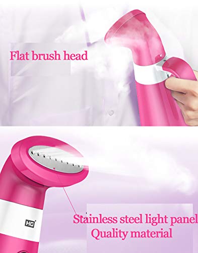 SMILINGGIRL Plancha De Vapor De Mano Y Esterilizador De Telas: Potente, Mini Conveniente, Amigos De La Familia para Viajes,Pink