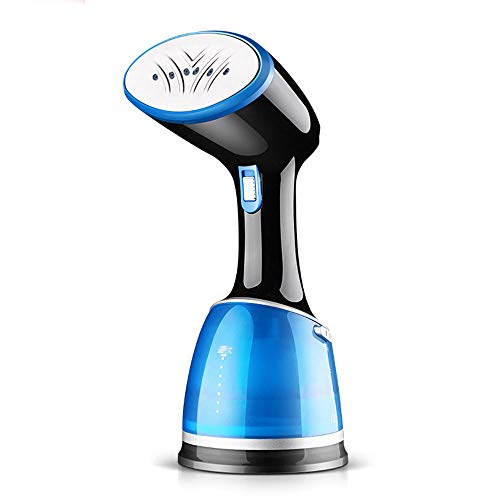 SMILINGGIRL Planchadora Manual De Vapor Y Esterilizador De Telas Calentamiento Rápido, Mini Conveniente, Adecuado para Viajes Familiares - 100% De Seguridad A Prueba De Fugas,Black