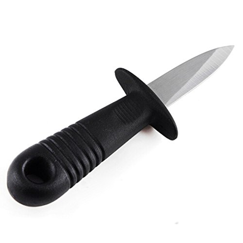 SODIAL 1pz Diseno humanizado Cuchillo de ostra mariscos vieiras Abre Concha de ostras Herramientas de Cocina de Utilidad Multifuncional