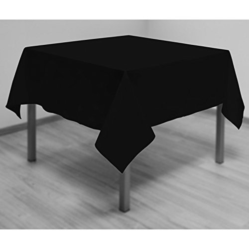 Soleil d'ocre Mantel Antimanchas Cuadrado 180x180 cm Alix Negro