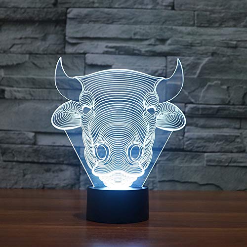 Solo 1 pieza Nuevos productos creativos Lámpara Led 3d Venta caliente Lámpara de mesa de colores para dormitorio Acrílico Touch Ahorro de energía