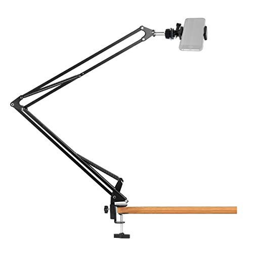 Soporte de Teléfono Móvil, Abrazadera Brazo De Suspensión Soporte para iPhone Gopro Samsung Transmisión en vivo, Hornear, Artesanía, Videos, Caligrafía, Cocina, Curso Online