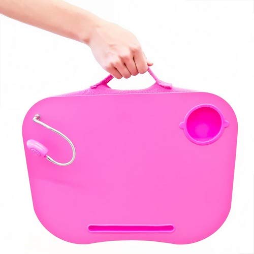 Soporte para Ordenador portátil Mesa para portátil con portavasos Regazo Color Rosa