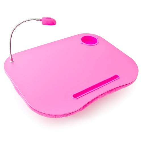 Soporte para Ordenador portátil Mesa para portátil con portavasos Regazo Color Rosa