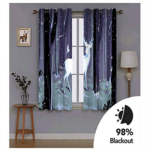 SSHHJ Cortinas Decorativas Simples Y Creativas De Estilo Europeo Cortinas con Motivos De Animales Realistas En 3D Adecuado para Cortinas En Jardines, Dormitorios Y Hoteles 2 Piezas