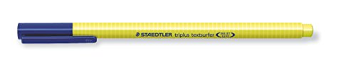 Staedtler Triplus Textsurfer 362-1 - Marcador fluorescente de diseño triangular ergonómico. Ancho de línea variable desde 1-4 mm aprox. Color amarillo. Caja de cartón con 10 marcadores