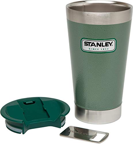 Stanley Trinkbecher Classic Vacuum Steel Pint - Frasco, color verde, talla standard
