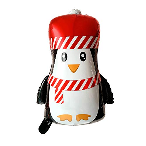 STOBOK 8 Piezas Globo de Navidad de Aluminio Decoraciones Globos de Navidad Accesorios de Foto Decoración de Fiesta Banquete Nochebuena Año Nuevo