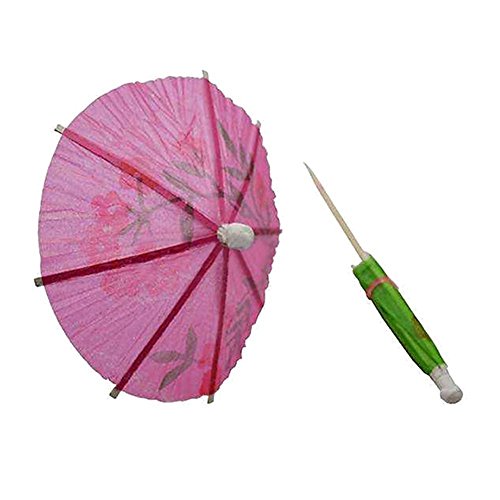 Sungpunet - Sombrillas de Papel variadas para cócteles, 50 Unidades, para Fiestas, Bebidas Tropicales, Etiquetas de Frutas, Etiquetas de Vino - Accesorios de cóctel