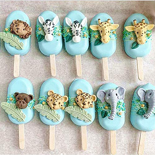 SUNSK Moldes de Pastel de Silicona Fondant 3D Moldes de Animales Decoración de Tartas Herramientas para Hacer Bricolaje Caramelos Chocolate Jabón Moldes 2 Piezas