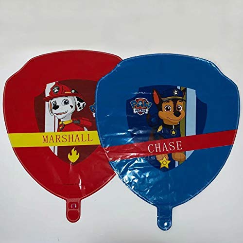 SUNSK Paw Dog Patrol Globos Foil Cumpleaño Balloons Decorar Fiestas Suministros Party Decoración Niños Regalo 6 Piezas